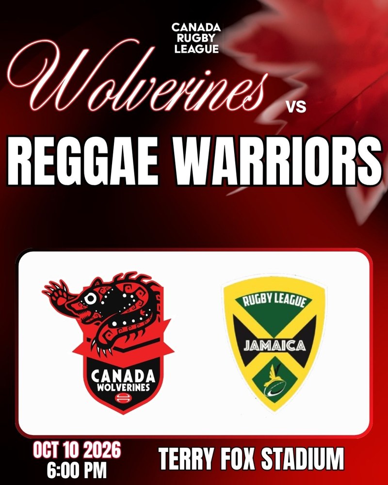 Canada Wolverines vs Jamaica Reggae Warriors, Oct 10 2026, Terry Fox Stadium, 6:00pm